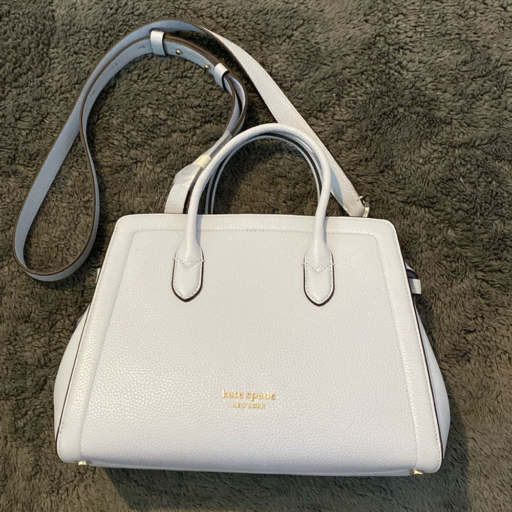 BRAND NEW WITH TAGS! Kate Spade - Knott Medium Satchel - “watercolor blue”
